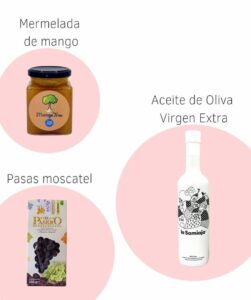 Ingredientes para la vinagreta tropical